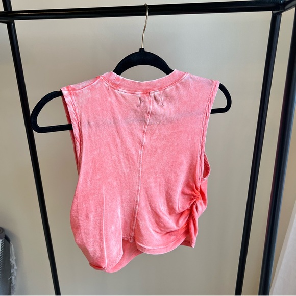 Urban Outfitters coral ruched crop top tank - Picture 4 of 5